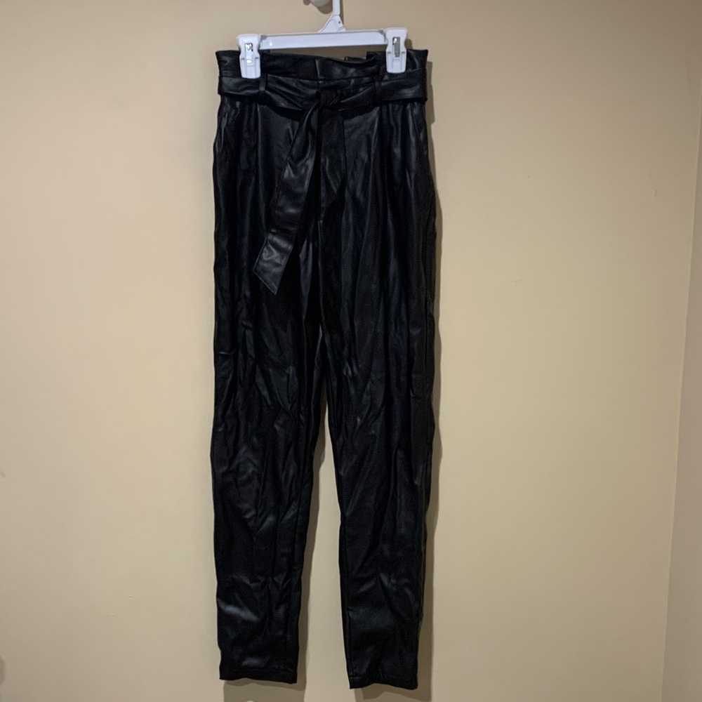 Vegan leather pants
